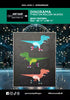 Dinorama - T-Rex on Roller Skates Quilt Pattern